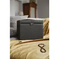 Шкатулка для украшений IsmatDecor S-700B, чёрный, с зеркалом, бархатная отделка