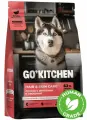 GO'KITCHEN Сухой корм для щенков и собак всех возрастов со свежим лососем и овсянкой, HAIR+SKIN CARE Salmon, 1,59кг.