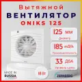 Вентилятор Zernberg Oniks 125, настенный и потолочный вентилятор производительностью 185 м³/ч