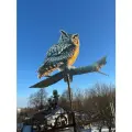 Флюгер на крышу от Arno Decor Филин цветной, СРЕДНИЙ: 60*43 см
