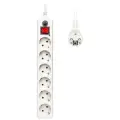 Сетевой фильтр Buro 600SH-5-W, 6 розеток, с/з, 10А / 2200 Вт 6 5 м 0.75 кв. мм 334 мм 54 мм 41 мм белый