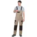 Полукомбинезон джет Браун песочный с темно-коричневым р. 52-54/170-176 /Полукомбинезон рабочий мужской / Полукомбинезон рабочий