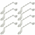 Ручка-скоба ноэз РС80-Вт-SL белая (комплект 8 штук)