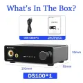 2024 Новый SMSL DS100 Декодер аудио высокого разрешения - USB MQA DAC XMOS XU316, настольный DAC MQA-CD, CS43131, PCM 32 бит/768 кГц, DSD512 для наушников, цифровой процессор часов, 6.35мм/4.4мм балансированный выход, DS100