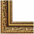 Багетная рама Art of Dream Melissa для картин 40х50 см / коричневая с золотистым орнаментом / Пластиковый багет