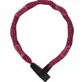 Замок велосипедный противоугонный цепь 6мм, ключ, класс защиты 6/15, ABUS 6806K/85см (square Chain) 850гр, вишневый