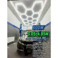 Модульное LED освещение 3x4.85м 805W/6500К. Светильник соты для детейлинга, автомойки, салона, гаража, коммерции, барбершопа. Светодиодная люстра потолочная, настенная.