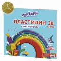 Пластилин 30 цветов Юнландия Юный волшебник, 600г, со стеком,4 уп. (105903)