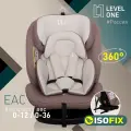 Автокресло поворотное на 360 градусов, Еду-Еду KS 360 ISOFIX, гр.0+/I/II/III от 0 до 36кг, серия Level One, beige