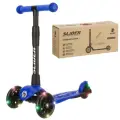 Самокат Slider Stile 57х25х66 см, 3 колеса, складной, с регулировкой высоты руля, синий