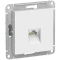 Розетка компьютерная RJ45, 6А, белая, Schneider Electric AtlasDesign (комплект 4шт)