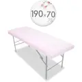 Чехол для кушетки и массажного стола, велюр, 190x70-75 см, нежный розовый