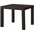 Придиванный столик, черно-коричневый, 55x55 см IKEA LACK ЛАКК