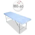 Чехол для кушетки и массажного стола, велюр, 180x60 см, небесно-голубой