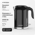 Чайник электрический Teqqo Aquastar Black, нержавеющая сталь, 2200Вт, 1.7л