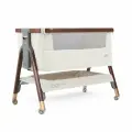 Прикроватная колыбель Tutti Bambini CoZee Luxe, цвет Cream / Walnut (Кремовый / Орех)