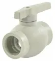 Кран шаровой PP-R серый Дн 50 внутренняя пайка VALFEX 10144050Г
