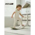 Балансборд UNIX Kids, для дома, до 30 кг, рельефная текстура, балансир 80х30х20 см, бежевый