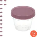 Контейнер для хранения продуктов Idea / Идея Ролл пластиковый с завинчивающейся крышкой круглый 0.3л / емкость герметичная (комплект из 12 шт)
