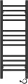 Полотенцесушитель электрический Laris Лаванда ЧКЧ П12 300х900, черный муар, правое подключение (73207623)