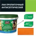 Лак акриловый пропиточный антисептический для дерева и камня VGT (9кг) тик