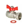 Кран шаровой с накидной гайкой 1/2 х 3/4 резьба внутренняя VALTEC