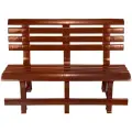 Скамейка  Стандарт Пластик №2 (120-0038), Шоколадный, 120 х 53 х 80 см