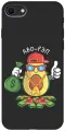 Силиконовый чехол на Apple iPhone SE (2022) / SE (2020) / 8 / 7 / Эпл Айфон СЕ 2022 / СЕ 2020 / 8 / 7 с рисунком Avo-Rap Soft Touch черный