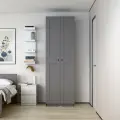 Шкаф ГУД лакк Макс, ЛДСП, двухдверный, с доводчиком, 75x61x233 см, серый