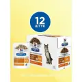 Hill's Prescription k/d , влажный корм для кошек, поддержание функции почек , с курицей, 12 шт х 85 г