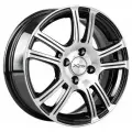 Диск колёсный X-105M 6.0x15 4x98x58.5 ET35 BK/FP, арт.76864