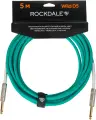 Кабель mono jack - mono jack ROCKDALE Wild D5 (5 м), зеленый