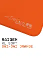 ARTISAN FX RAIDEN, MID, размер: XL 490x420x3 мм, цвет: мандариновый оранжевый, коврик для мыши, оригинал, SlimFlex