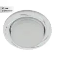 (10 шт.) Светильник точечный ЭРА KL 77 AL/WH /1 Gx53,220V, 13W, серебро/белый