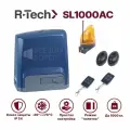 Автоматика для откатных ворот R-Tech SL1000АС KIT до 1000 кг с механическими концевиками (привод, 2 пульта, фотоэлементы, лампа)