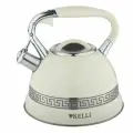 KELLI Чайник со свистком KL 4506, 3 л, молочный