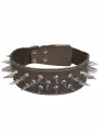 Ошейник для средних и крупных собак CHOKERZ с длинными шипами кожаный