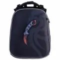 Ранец школьный 2 отдела 2 кармана Hatber Ergonomic Plus Karambit EVA 38x29x16см свеотраж NRk_71122