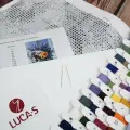 Набор для вышивания Luca-S 'Букет с Анютиными Глазками', 25*36 см, B7030