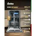 Встраиваемая посудомоечная машина узкая 45 см ILVITO IDWB 459 Sabbia (2025 г.), Луч на полу, 3 корзины, 3 года гарантии