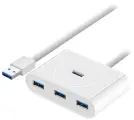 Разветвитель USB UGREEN USB 3.0 x 4, 1 м, цвет белый (20283) 1602437