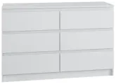 Комод МК 1200.6 , модульная система Мори, 120.4х40.4x77см, 6 ящ, белый