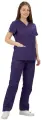 Костюм медицинский женский тиси Нэнси, цвет фиолетовый, размер 42