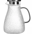 Кувшин, 1,7 л, с крышкой-фильтром, стекло Б/сталь, с серой ручкой, Dawned
