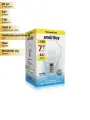 (20 шт.) Светодиодная лампочка Smartbuy шар G45 E27 7W(550lm) 3000K 2K матовая пластик SBL-G45-07-30K-E27 Нейтральный белый. Цоколь E27