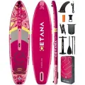 Надувная SUP-доска CETANA PINKBLISS 11'6351х89х15 см / Сапборд для отдыха на воде