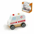 Cборная машинка Viga Скорая (дерево) 50204