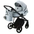 Коляска универсальная Adamex Porto TIP 2 в 1, PO-PS24 - Голубой, голубая эко-кожа