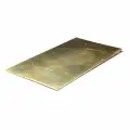 Пластина латунная ЛС59-1Т толщина S=1 мм, ширина В=150 мм, длина L=190 мм (1х150х190)