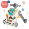 Ходунки каталка детские развивающие с бизибордом Babyhit Multi Toy, трансформируется в игровой столик, цвет серый